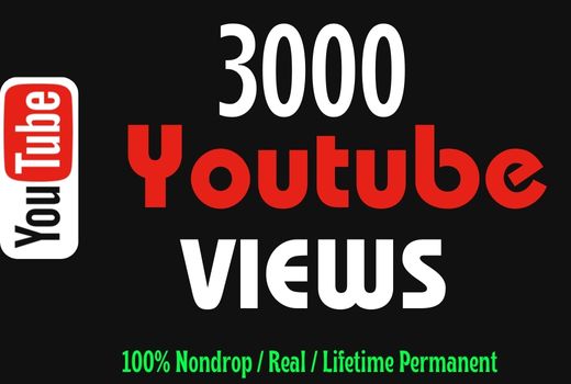 Get 3000+ Youtube Views With 150 Likes, Nondrop, and Lifetime Permanent