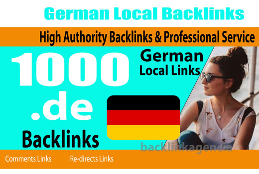 1000+ Germany. de Backlinks From Local DE domains
