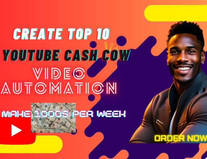 get complete YouTube cash cow channel automation or 10 automated cash cow video
