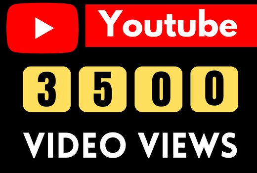 Get 3500 to 4000 youtube views Organic active user, nondrop ,permanent lifetime guaranteed