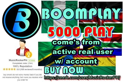 Boomplay 5,000 Any African Country Play With User Account