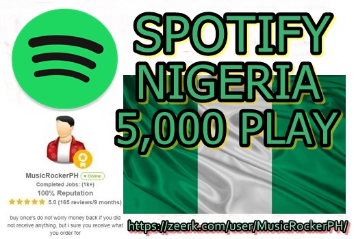 Spotify Premium Nigeria 5000 Play
