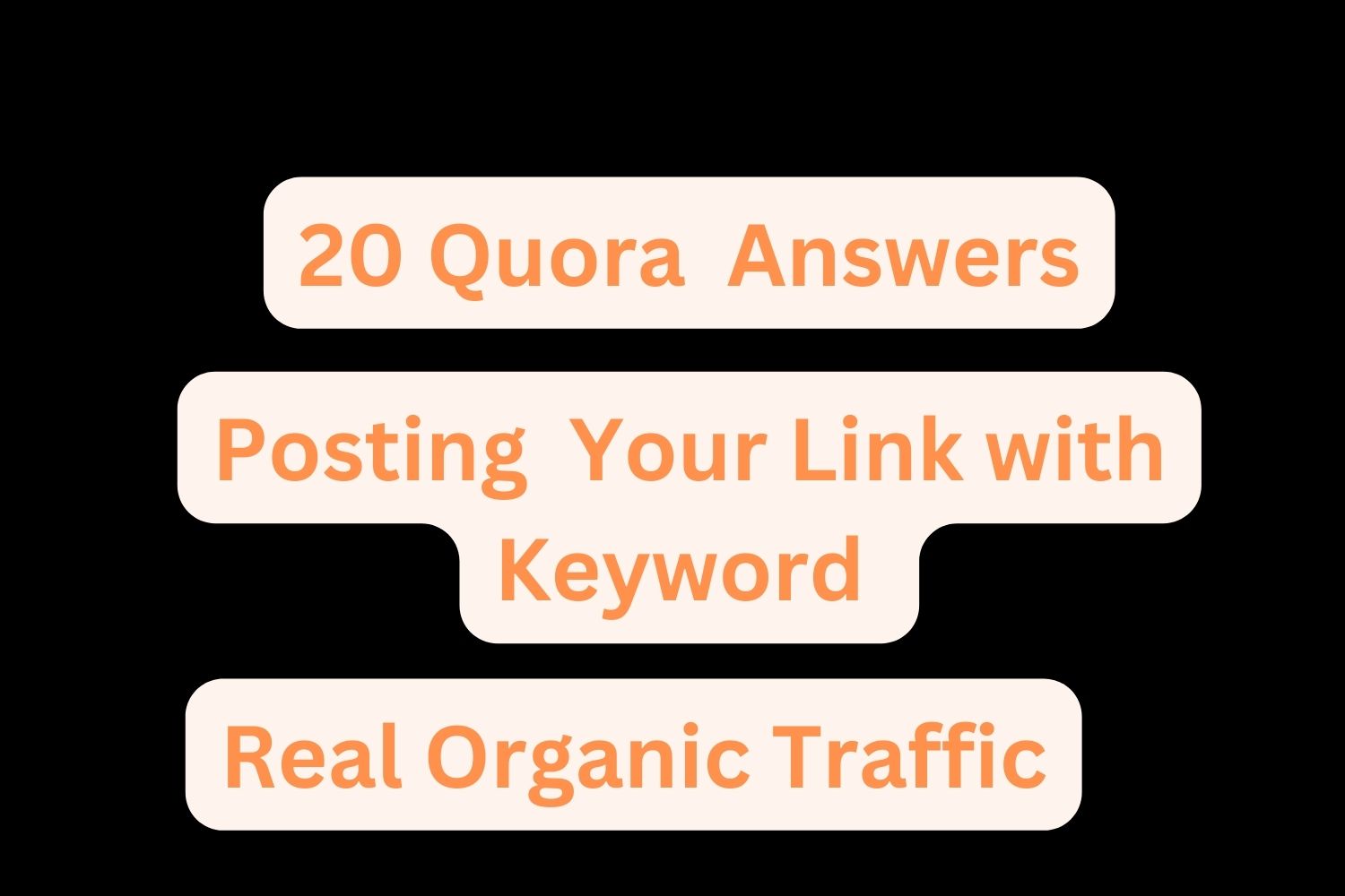 I will give you 20 Niche Relevant Quora Answers Posting Permanent Live Link