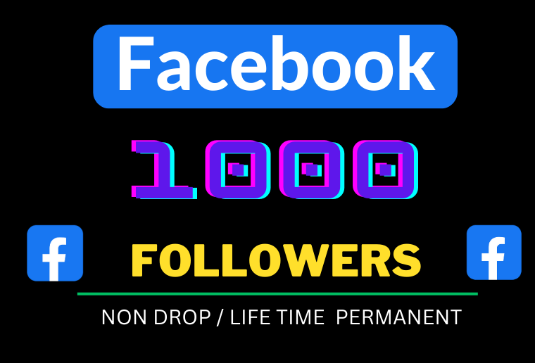 You will get 1000+ organic Facebook page Followers , Organic  and Permanent Life Time .