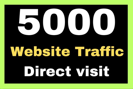 Get 5000 website traffic direct visit 100% real work