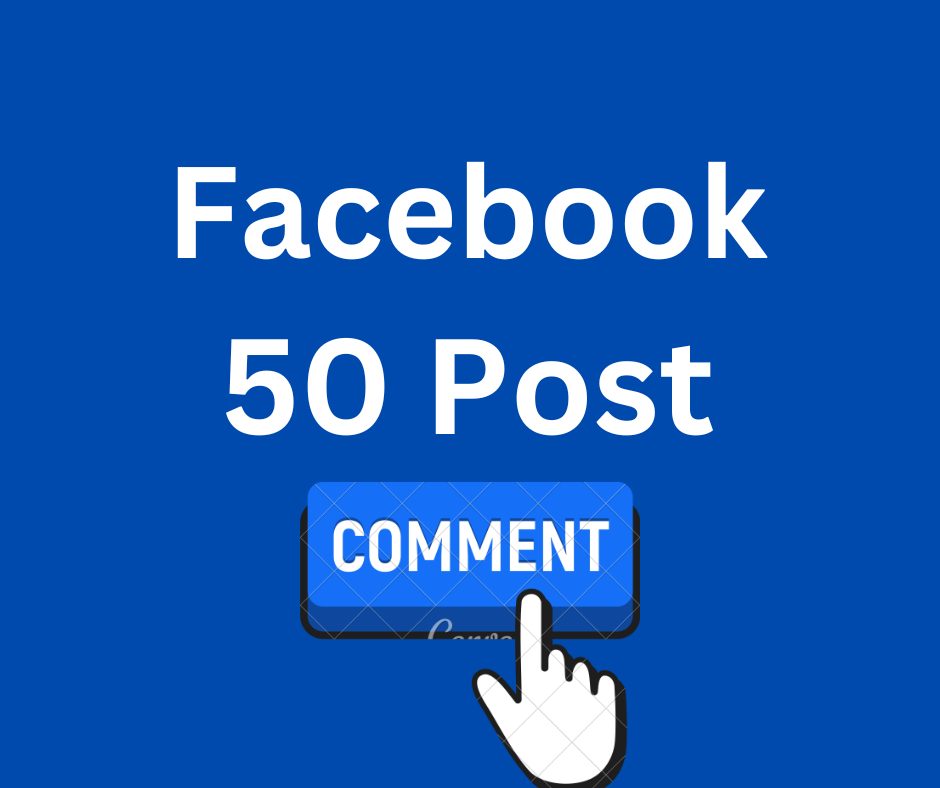 You will get a Facebook 50 Post Comments Promoter