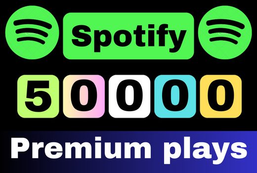 Get 50,000 to 52,000 Spotify premium plays HQ from TIER 1 countries royalties eligible nondrop lifetime guaranteed