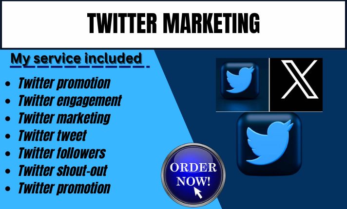 I will do twitter marketing and promotions to increase engagement and impression