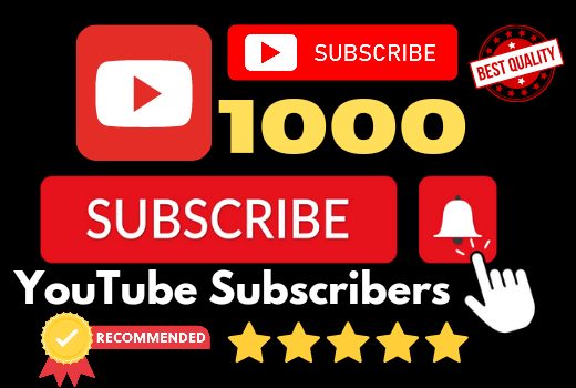 Get 1000 YouTube subscribers lifetime guarantee