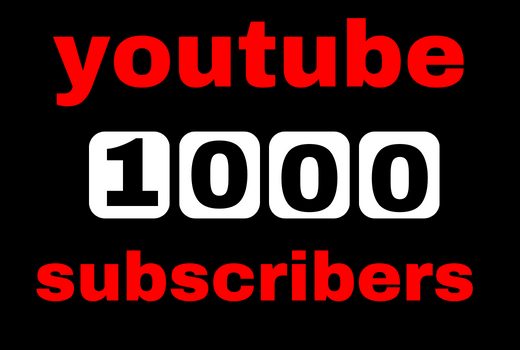 Provide 1000 youtube subscribers high quality real, active user, nondrop lifetime guaranteed