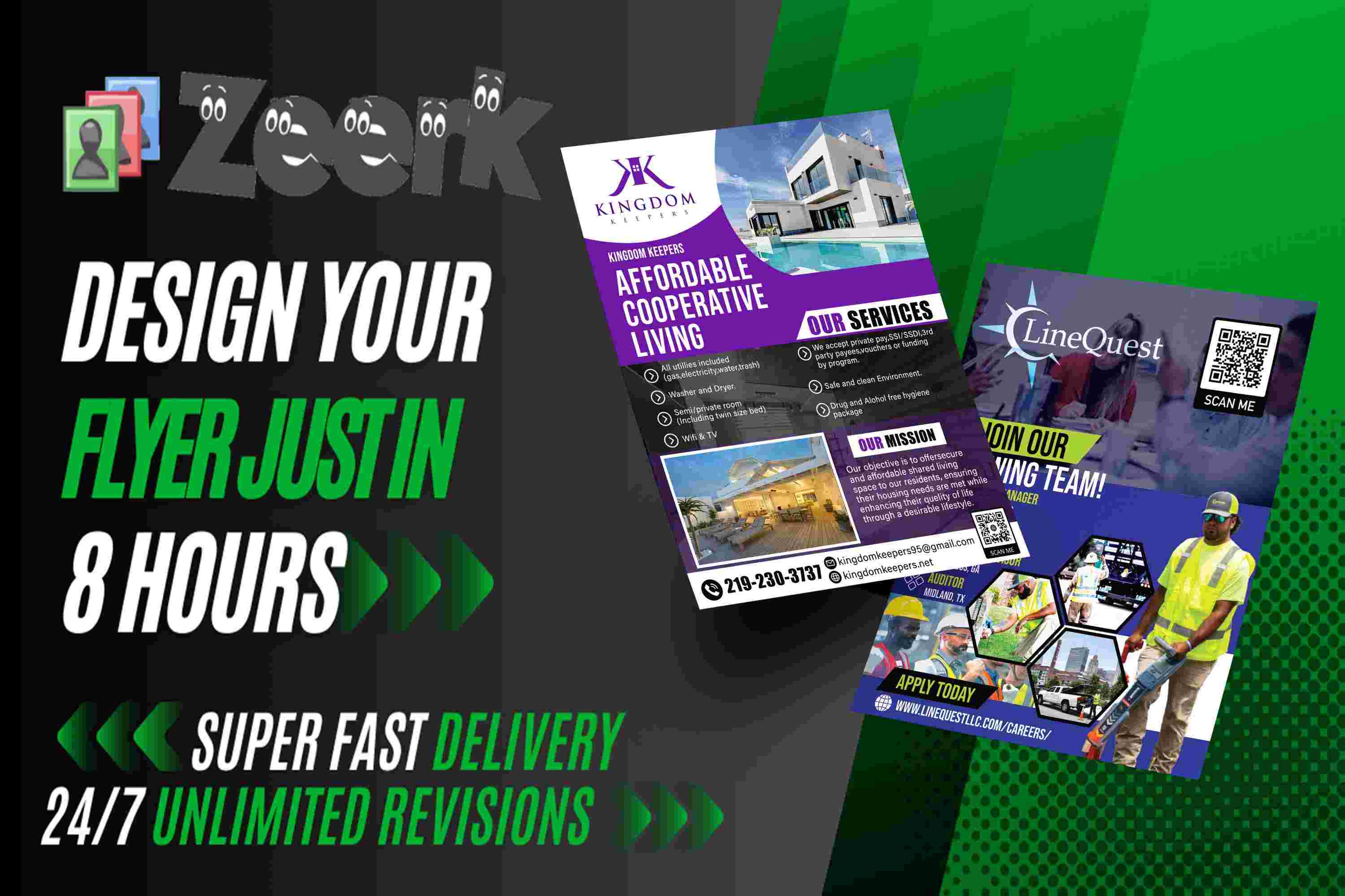 I will do best high quality flyer design service