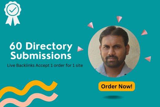 I will do 60 Directory Submissions for your website