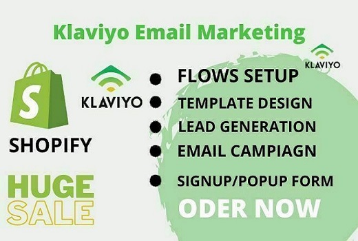 I will set up kalviyo marketing email marketing emailflow sales funnel