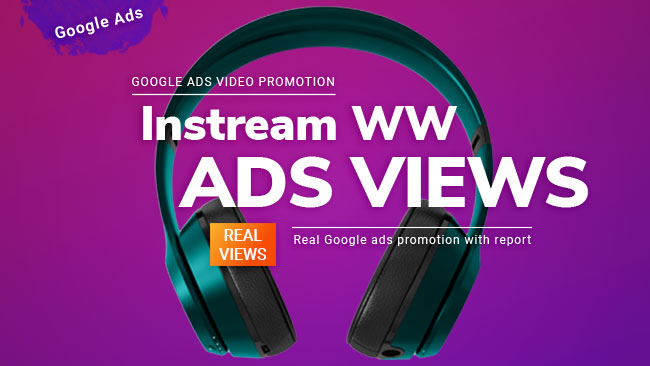 I will provide 4000 – 6000 youtube Google Ads impressions || 100% Real || Instream Worldwide || Report Possible