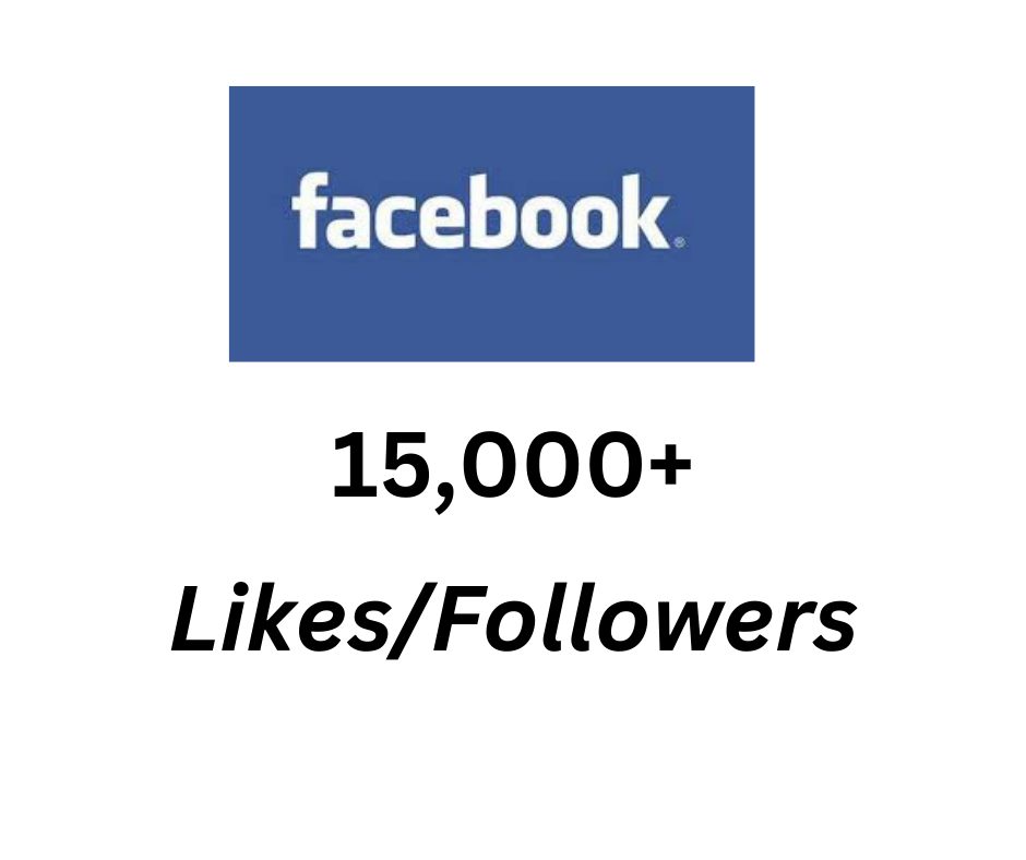 Get 15,000+ organic Facebook page likes /followers Permanent Life Time