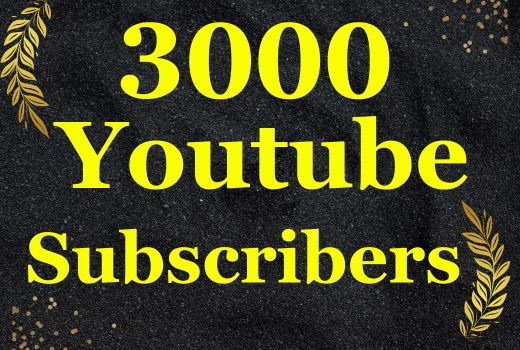 Get 3000+ YouTube Real Active Subscribers, Non-Drop, Lifetime Guaranteed