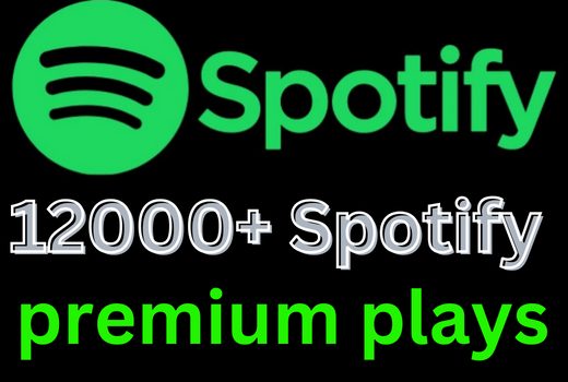 Get 12000+ Spotify 𝐏𝐑𝐄𝐌𝐈𝐔𝐌 Plays , Plays from HQ Account of USA or A+ Country CA/UK