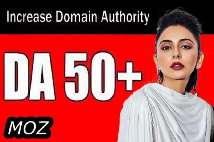 Increase domain authority 50 PLUS MOZ quickly
