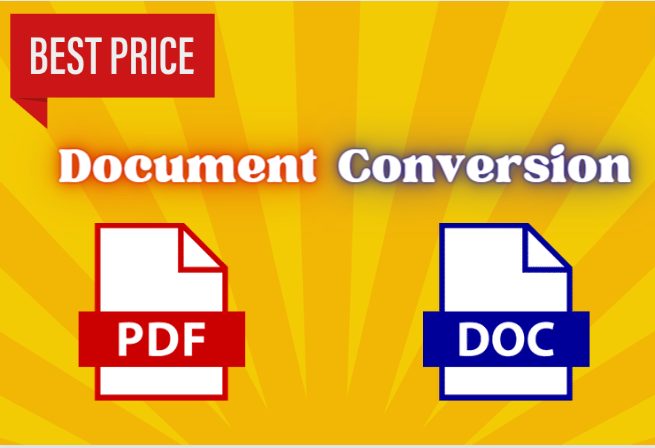 Document Conversion! PDF to Word etc