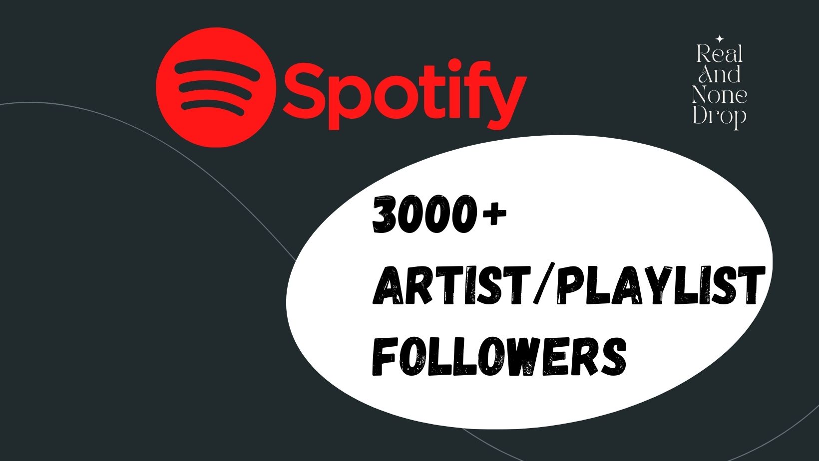 3000+ Spotify Playlist or Artist Followers Non-Drop, and Lifetime Guaranteed