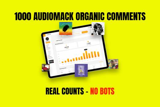 1000 Organic Audiomack Comments under your song