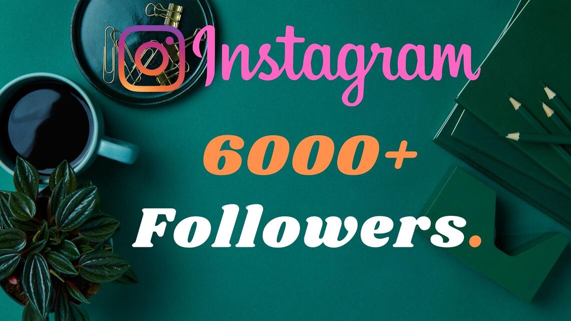 You will get 6000+ Instagram Follower lifetime guaranteed, Non-drop