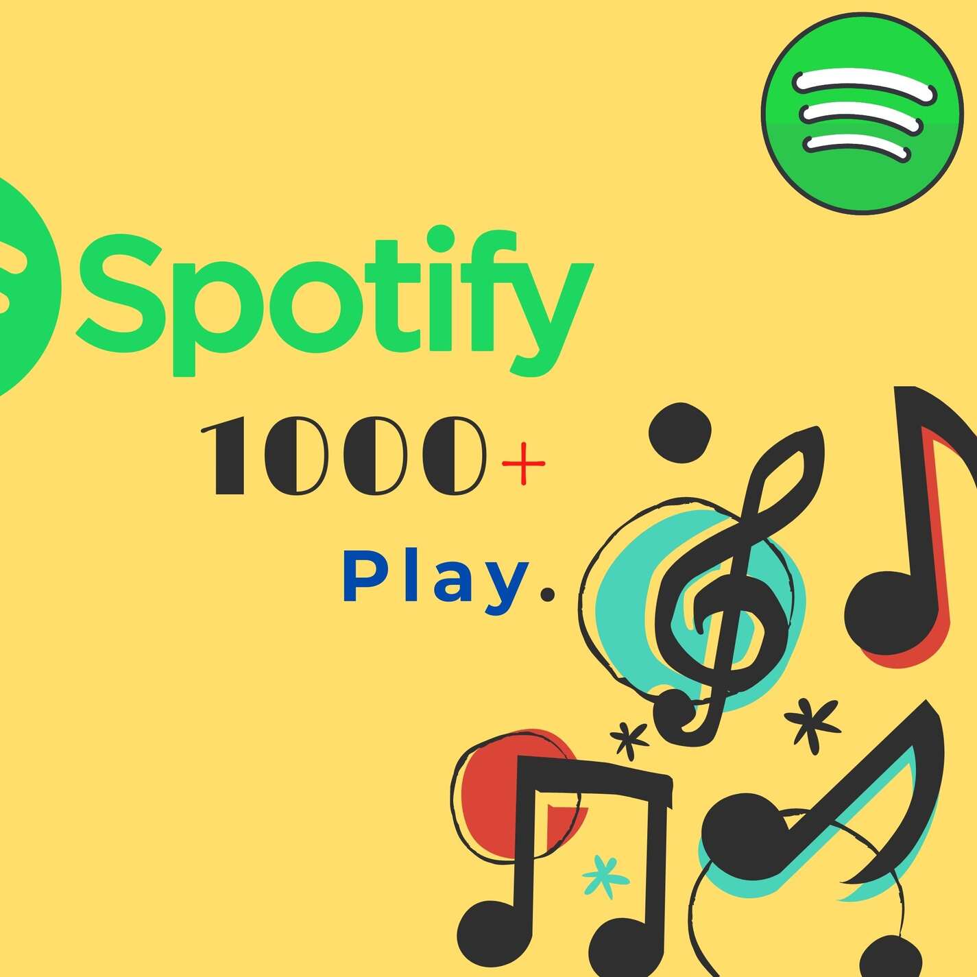 1000+ Spotify Premium Track plays active and real users