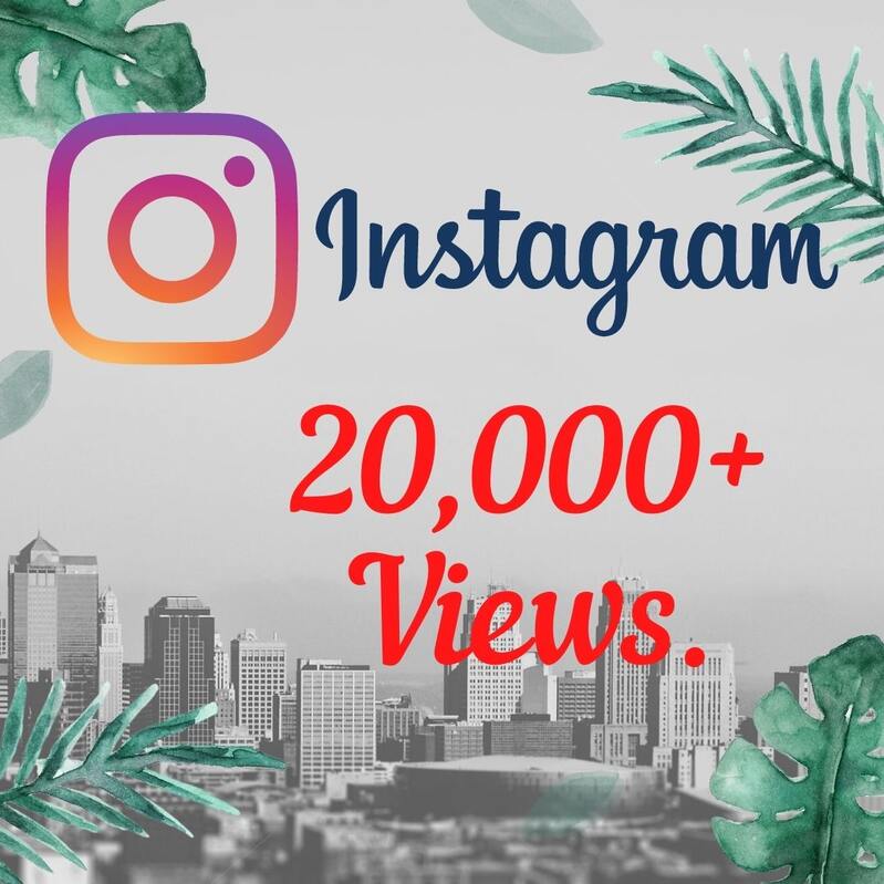 You will get 20,000+ Instagram Video Views HIGH quality promotion