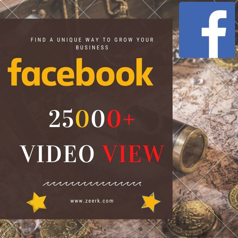 Add 25,000+ Facebook Video Views, high quality, organic real active user, non-drop & lifetime guaranteed