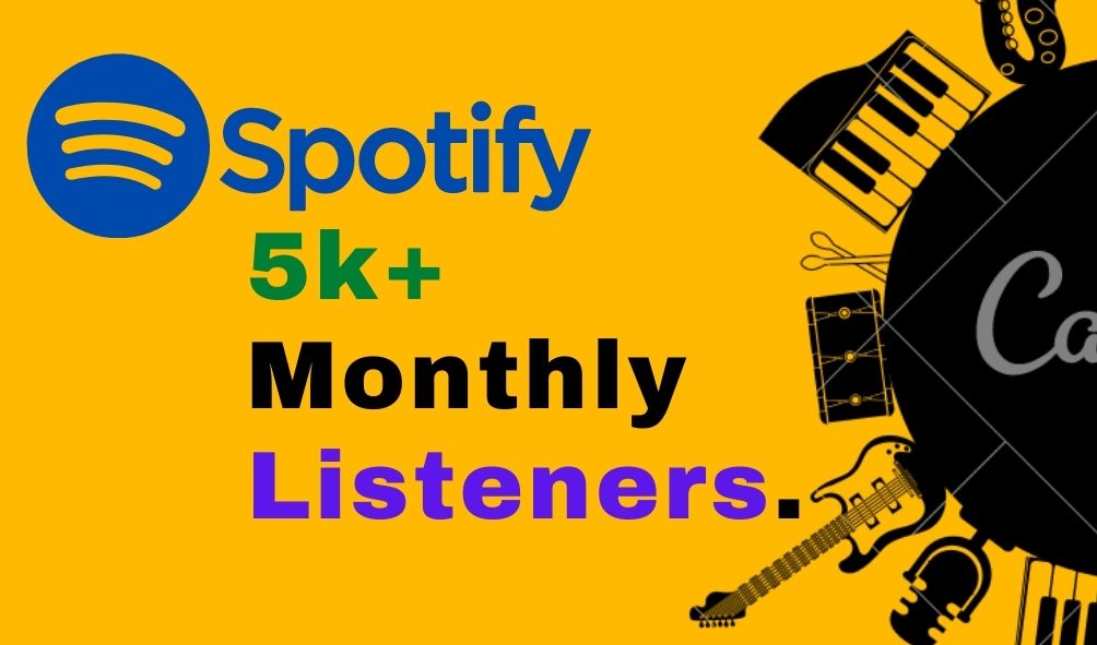 Add 5000 Spotify Monthly Listeners, Non-Drop, and Lifetime Guaranteed