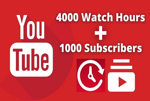 Get 1000 Subscribers and 4000 Hours of Watch Time on YouTube in 30 Days
