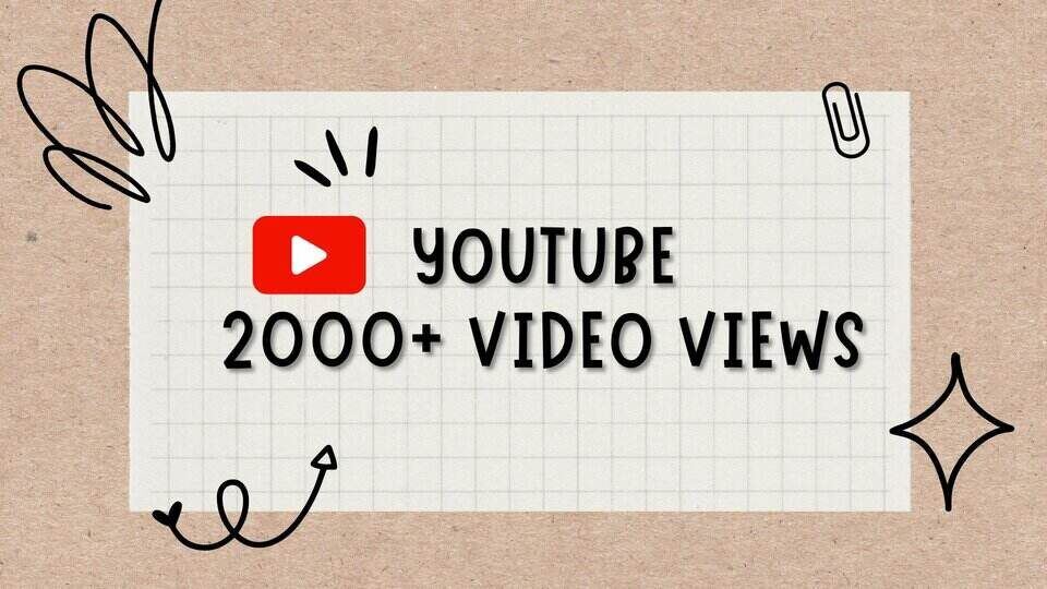 You will get 2000+ YouTube video Views Instant, lifetime guaranteed, Non-drop
