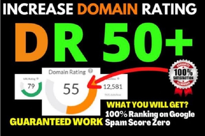 I will increase your dr 50 plus with high authority backlinks