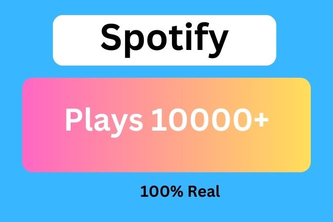 Get 10,000+ Organic  plays from HQ USA Accounts, Real and Active Users plays