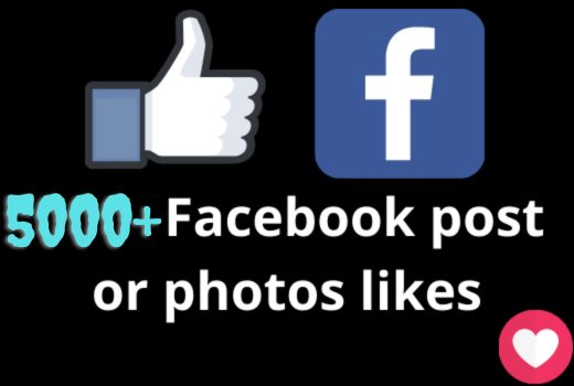 I will add 5000+ Facebook post likes