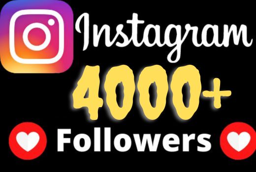 I will add 4000+ real and non-drop Instagram followers.