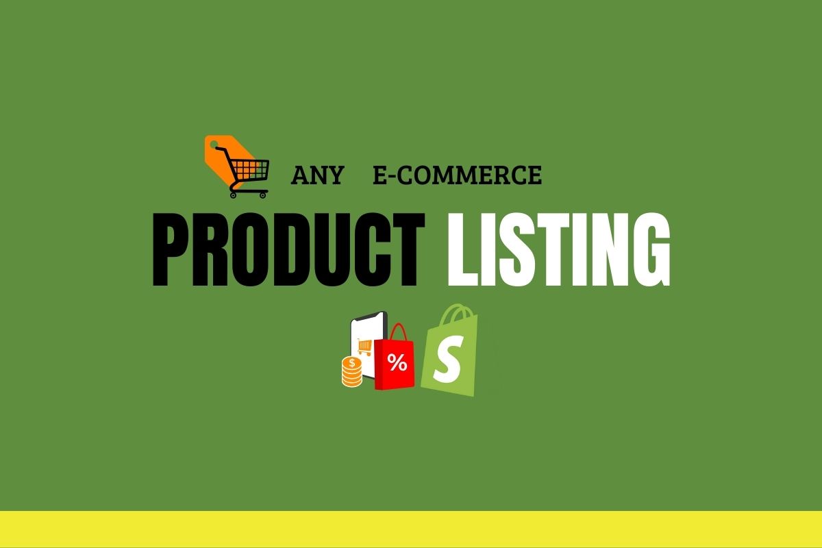 I will create Shopify store for 100 product listing/ drop shipping or any ecommerce store