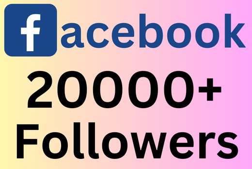 I will add 20000+ Facebook page Followers