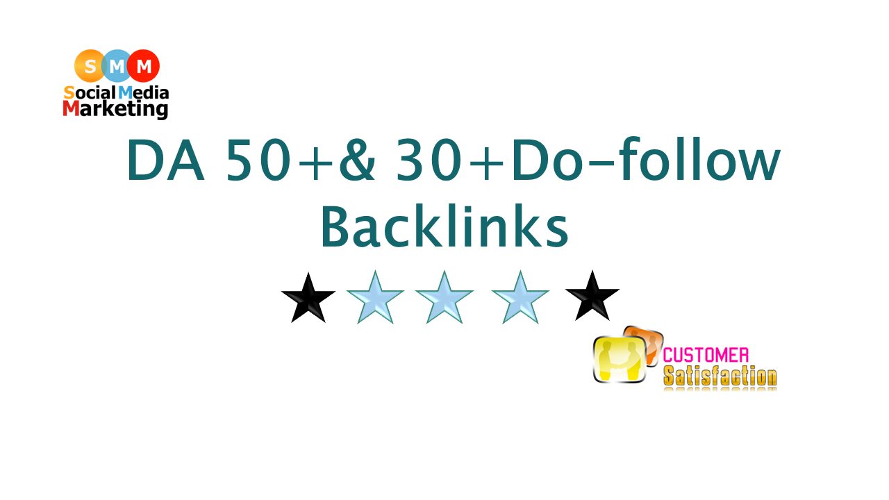DA 50+ & DA30+ Do-follow Backlinks
