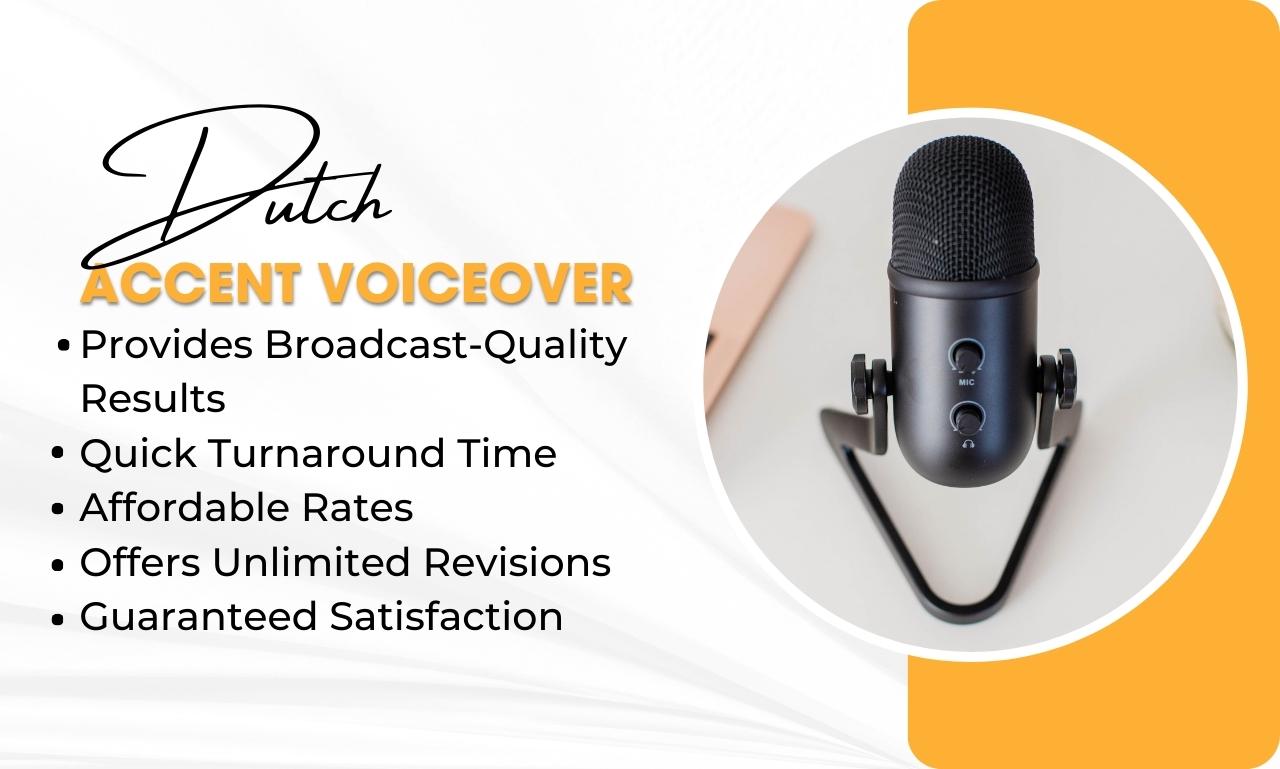 I Will Elevate Your Brand with Mesmerizing Dutch Voiceovers.