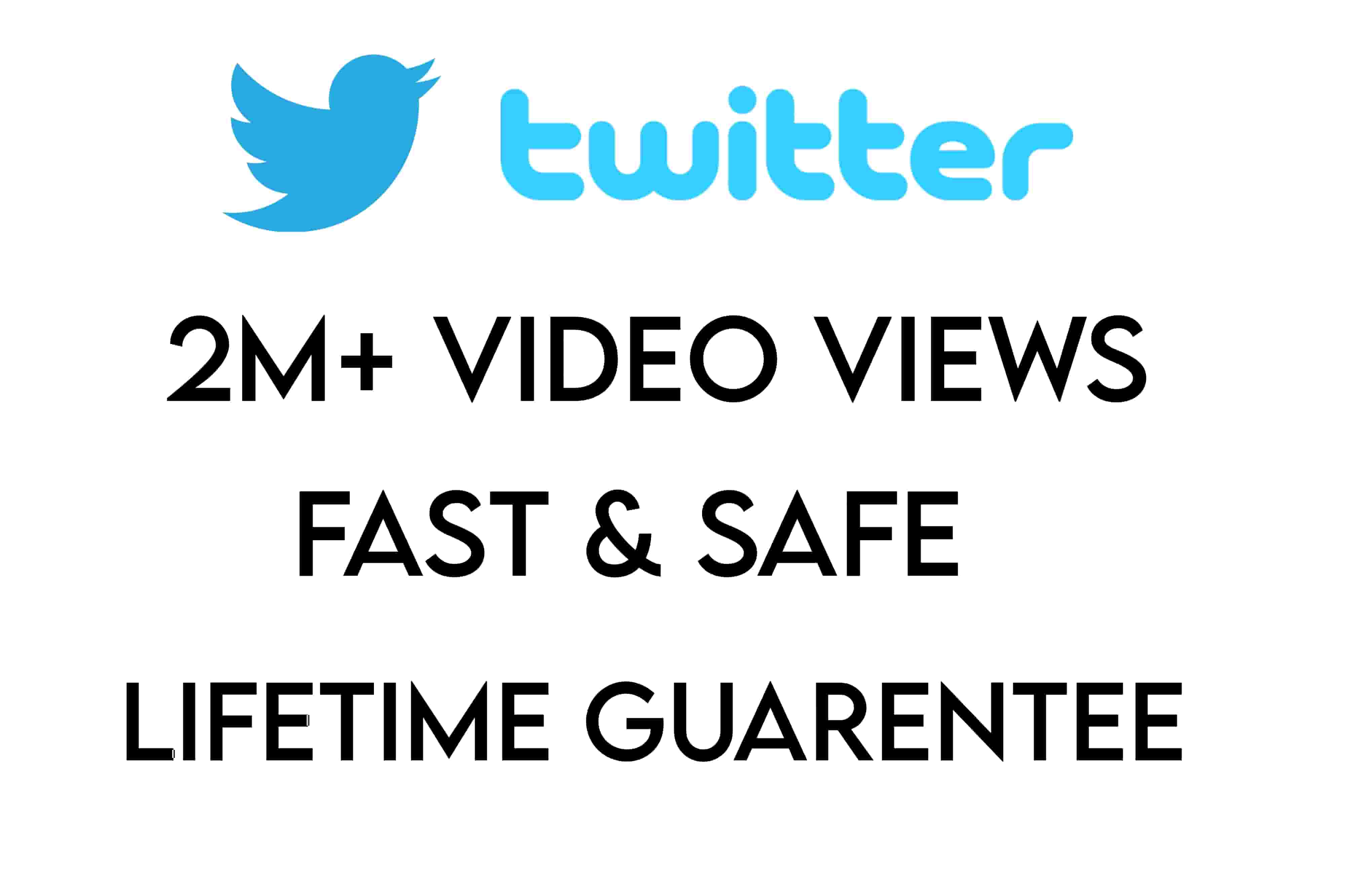 Twitter 2M+ Video Views, Fast & Safe, Lifetime Guarentee