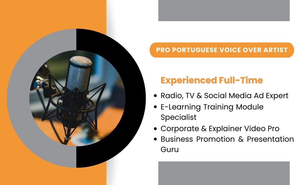 I Will Elevate Your Brand voice with Captivating Portuguese Voiceovers.