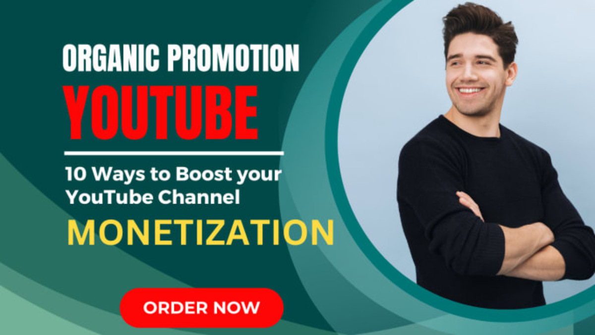 I will do organic youtube promotion for your videos and channel