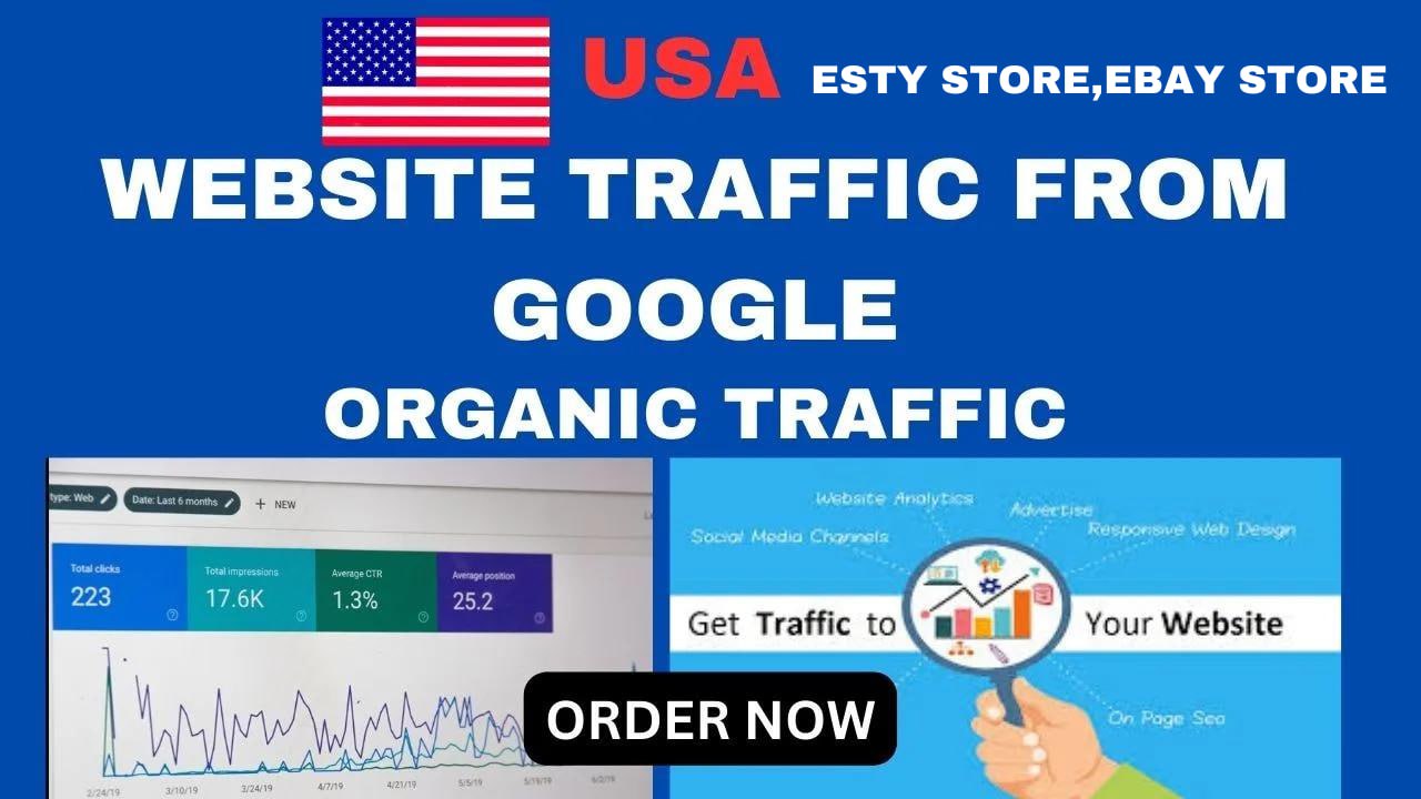 I will do organic website traffic to increase sales UK,USA, worldwide