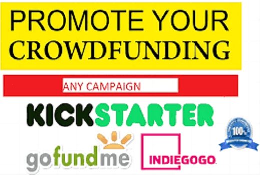 I will help you to promote your book, kickstarter, Indiegogo, Gofundme to real and active donors for more donations.