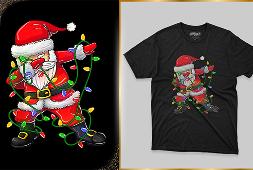 I will design merry christmas xmas matching elf gnome pajama santa claus tree snowmen Tee Shirt T-shirt