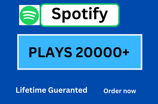 I will Provide 20,000+ Spotify Organic Plays 100% real & HQ Service