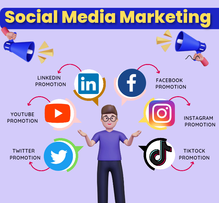 I will do promote social media for you business