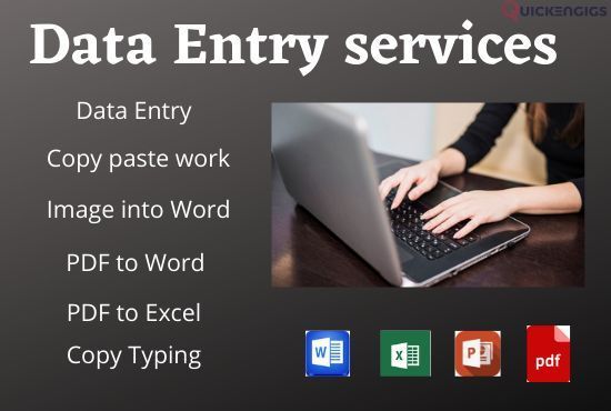 Copy/Paste, PDF to WORD converter, Data entry