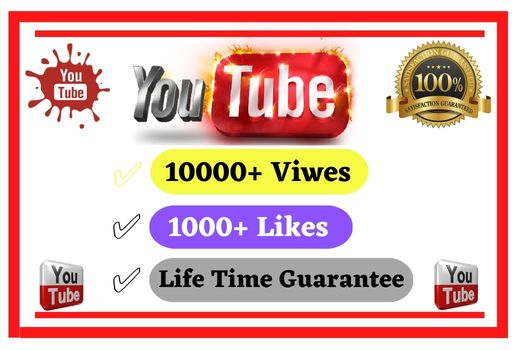 10000+ High Retention Youtube Video Views with 1000 free likes